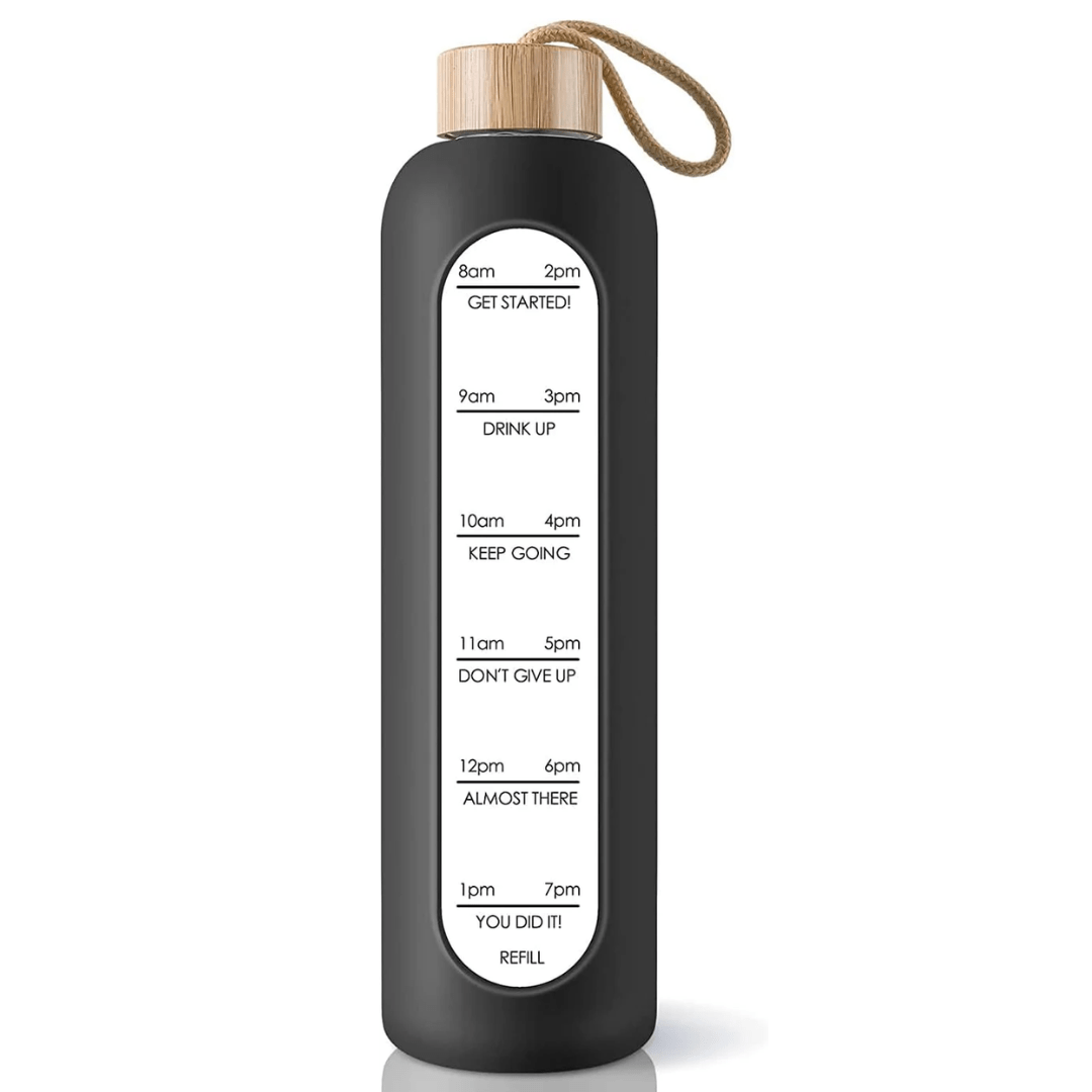 Botella de Vidrio con Funda Protectora